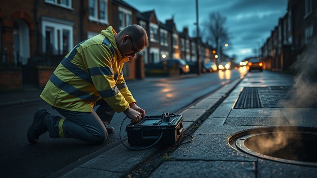No-dig underground leak detection equipment in Abbey Wood
